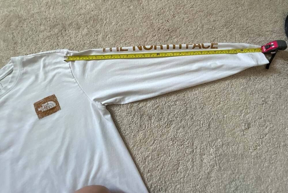 The North Face Men's Long Sleeve Graphic T-Shirt White Size L - Picture 9 of 10